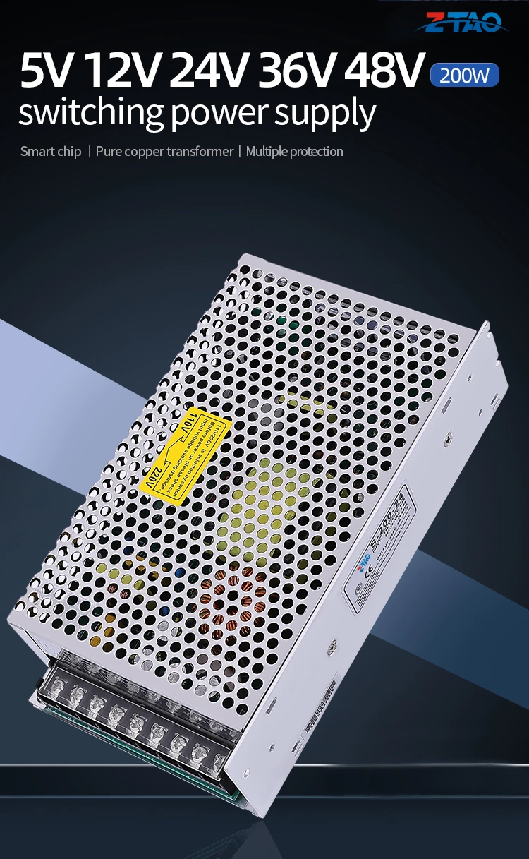 Hot Sale 24V 8.3A 200W Switching Power Led Driver Dc Constant Voltage Power Supply
