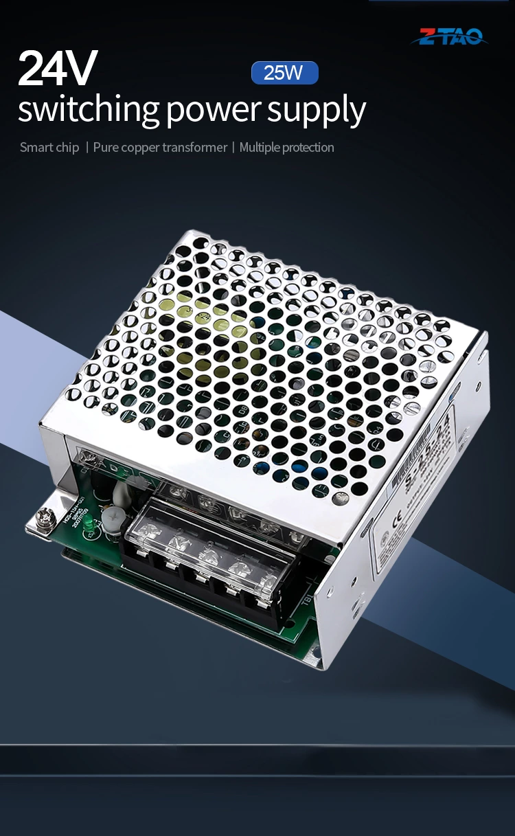 25W 24V smps types DC Switching Mode Power Supply for LED
