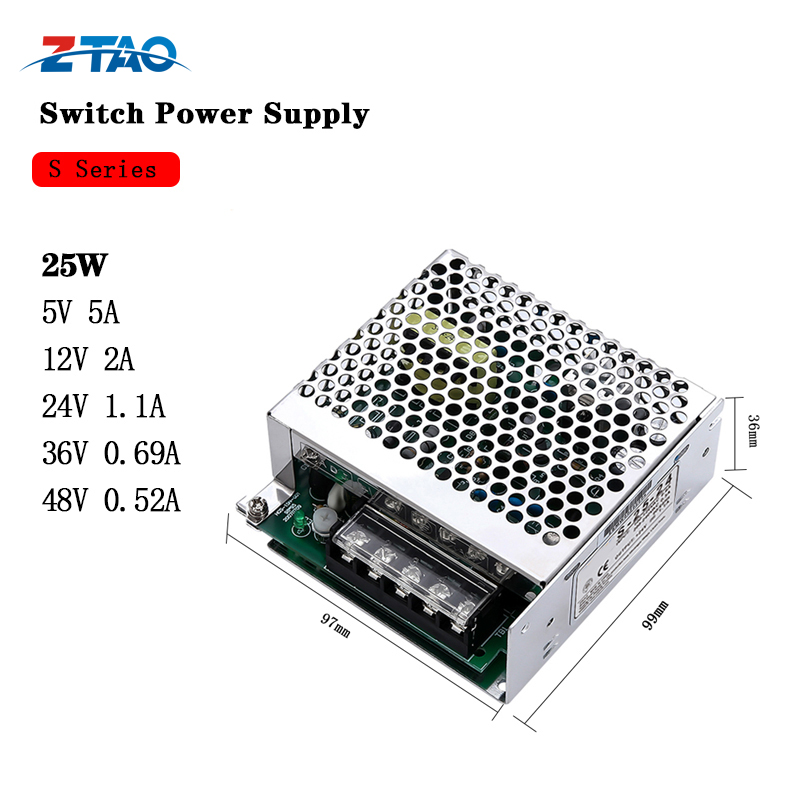 Singe Output 25W 12v 2amp smps Led Driver DC  diy Switching Power Supply