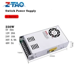 Factory Selling 24v 10a Led Dc S-250-24 250w Led Light Switch Mode Power Supply for 3D Printer