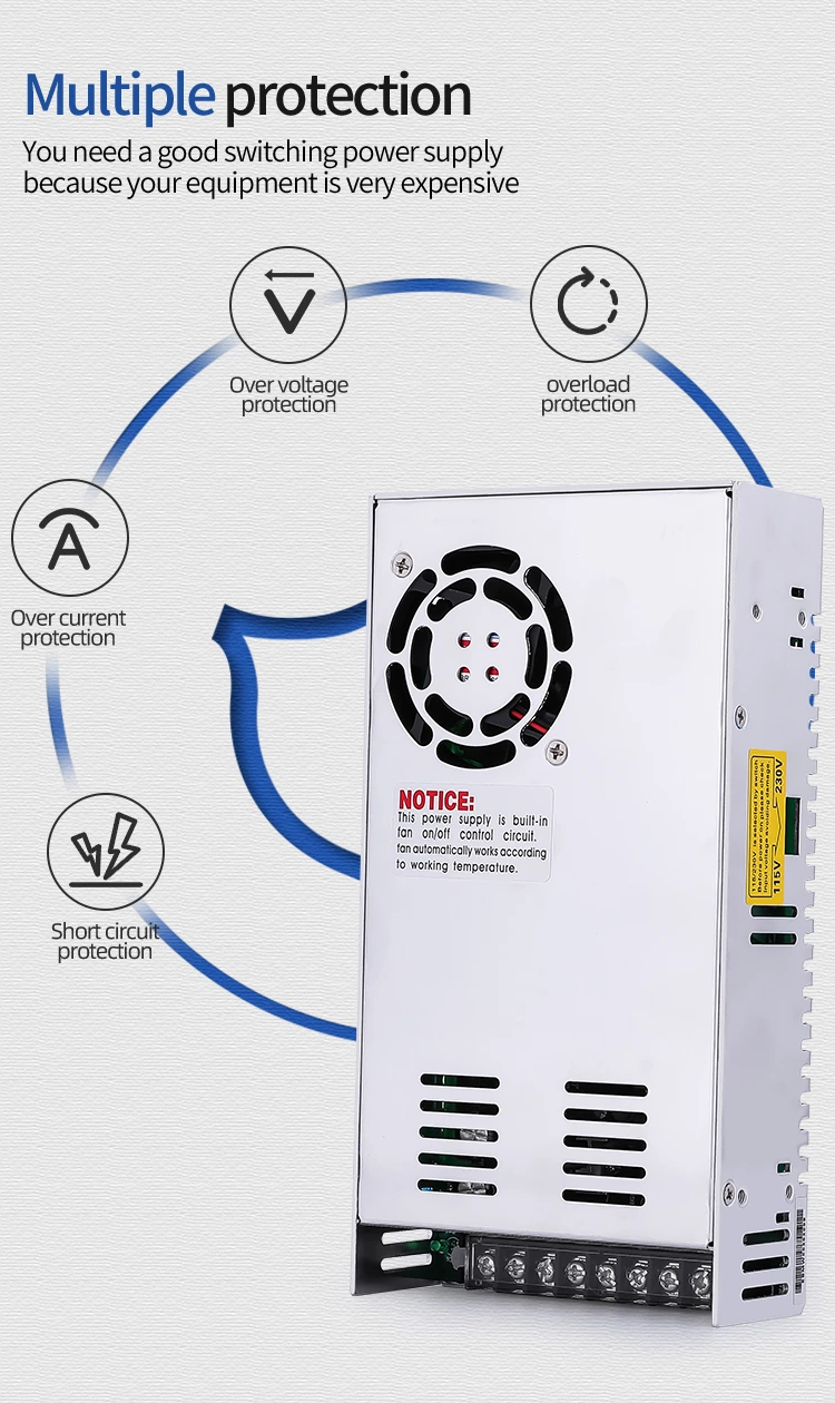 Factory Selling 24v 10a Led Dc S-250-24 250w Led Light Switch Mode Power Supply for 3D Printer