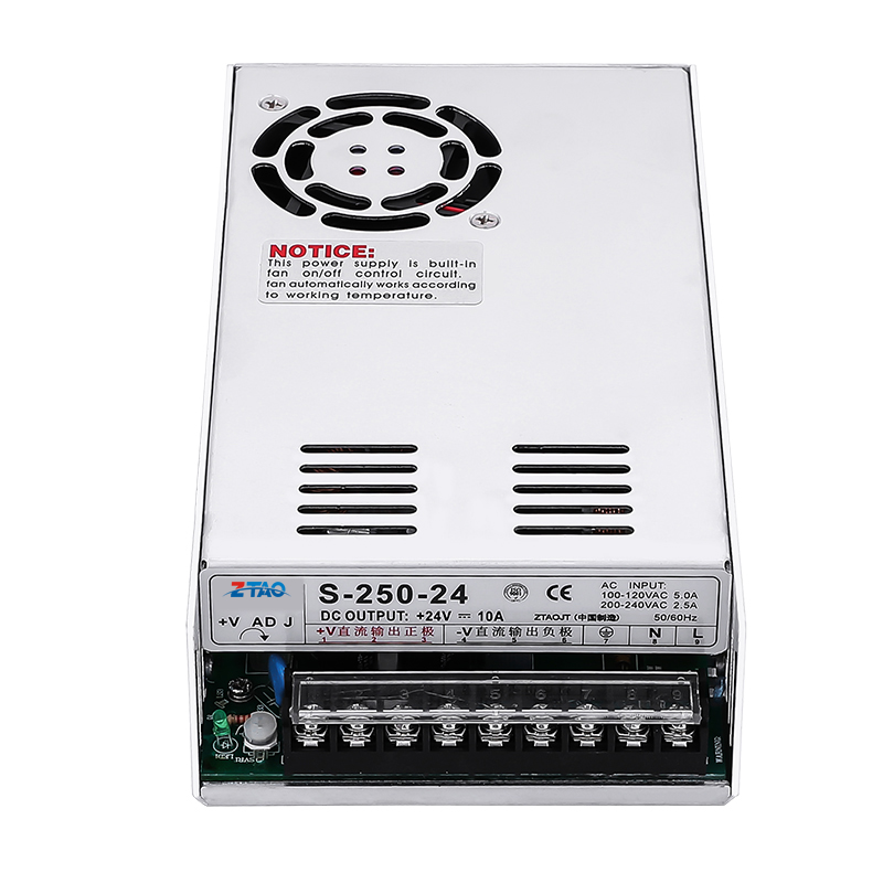 Factory Selling 24v 10a Led Dc S-250-24 250w Led Light Switch Mode Power Supply for 3D Printer