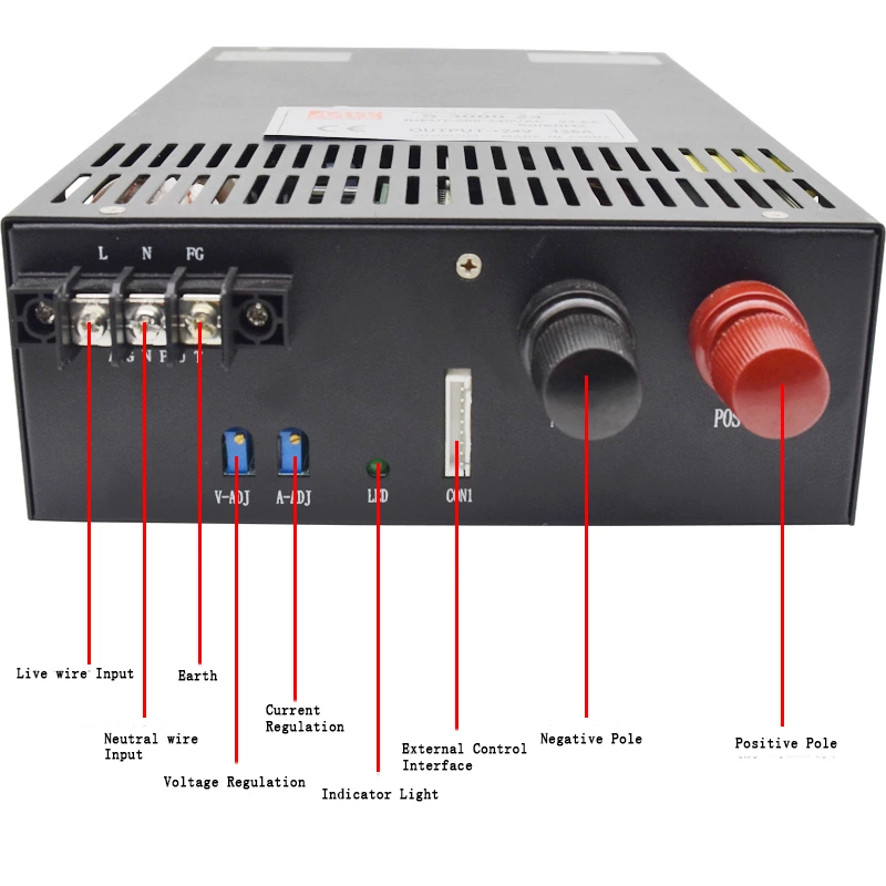 Smps 2500w 24V 104A Dc High Power S-2500-24 Variable Switching Power Supply