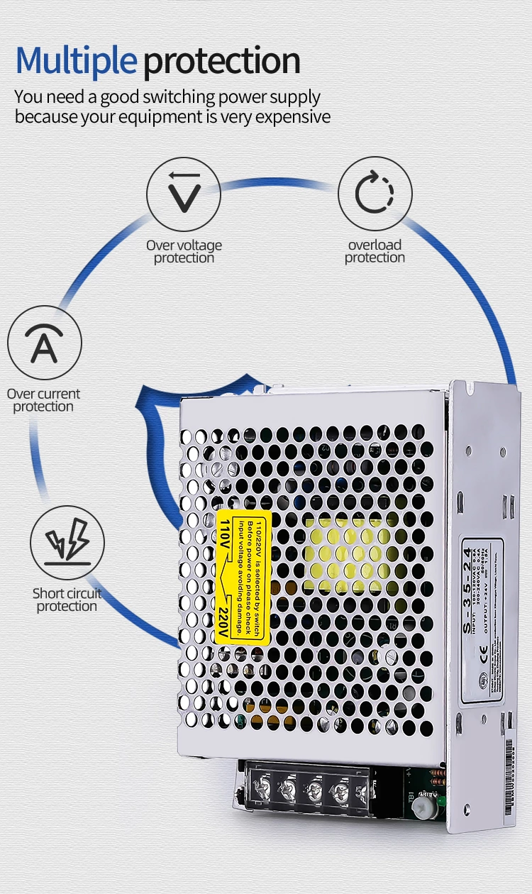 SMPS Single Output 12V 3A 35W  AC DC Switching Mode Power Supply