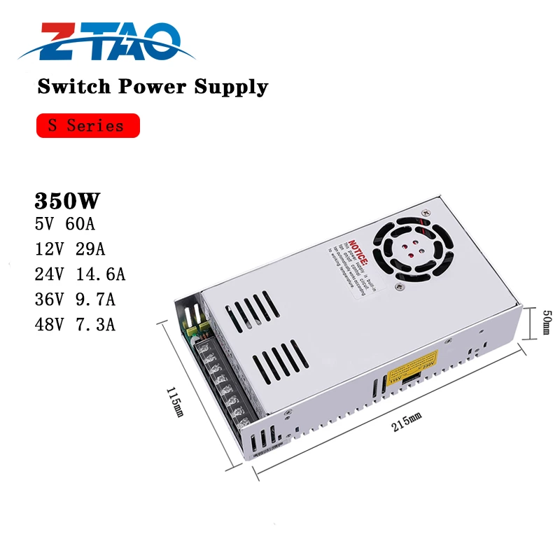 350W 24V AC to DC Switching Power Supply 24v 15a for Automation equipment