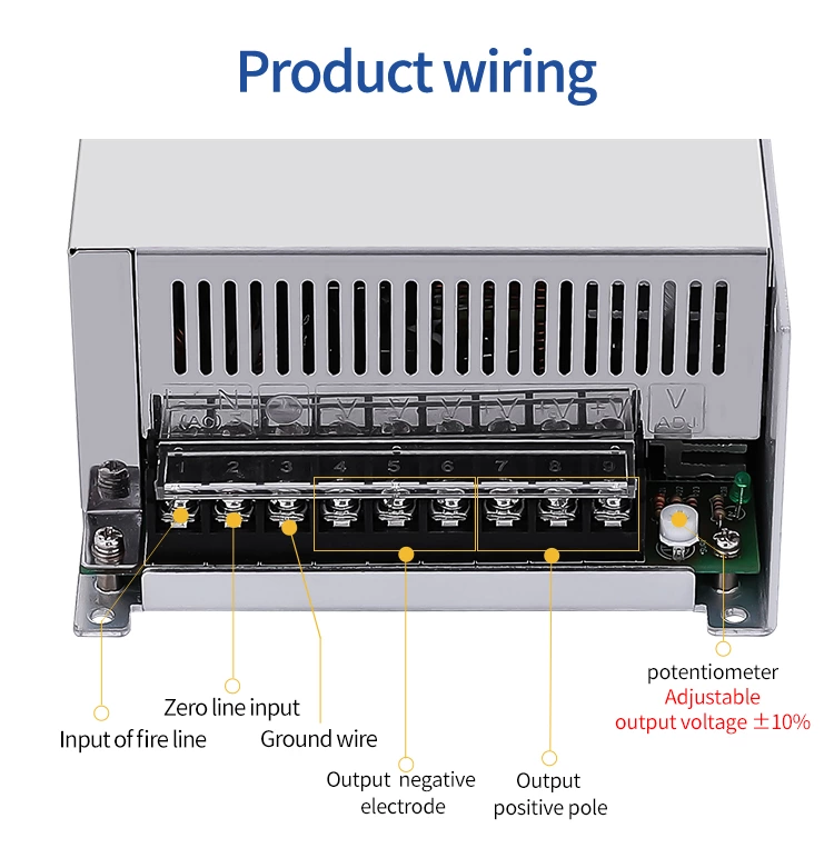 High Quality S-500-12 Smps 12V 40A 500W Variable Ac to Dc Power Supply Led 500 Watt Power Supply