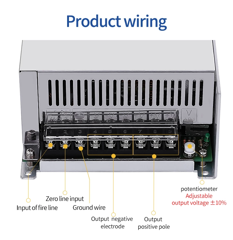 600W 24V 25A DC Switching Power Supply 12v 50a for Industrial Control Equipment