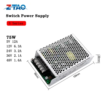 75W 24V 3.2A DC Switching Power Supply for Automation Equipment