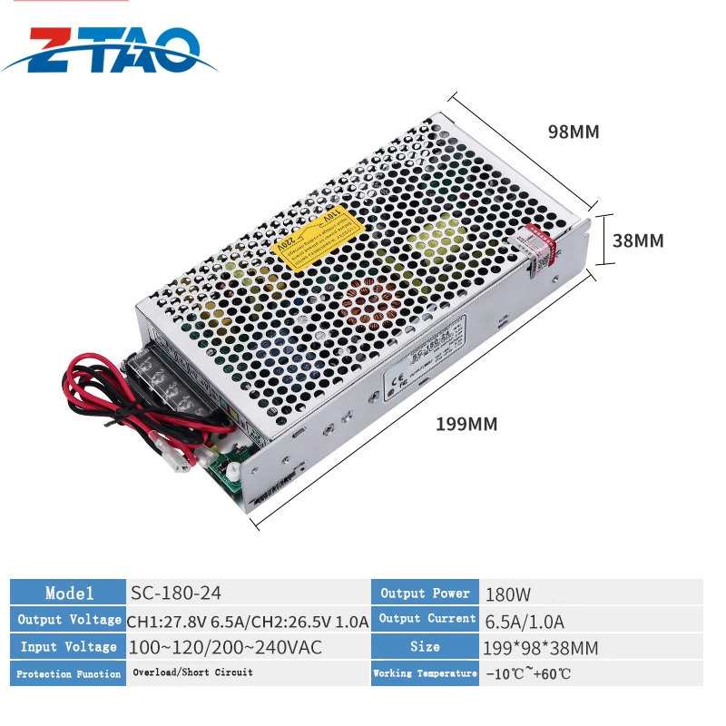 SC-180-24 UPS Charging Power Supply 24V 6.5A Rechargeable Switching Power Supply
