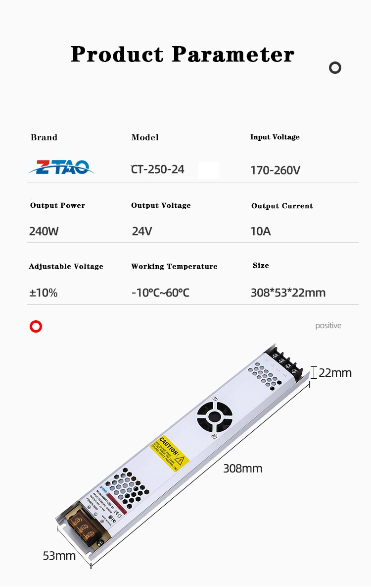LED Driver LED Strip Module  24V Switch Power Supply CCTV Camera 24VDC Transformer Light Box Power Source