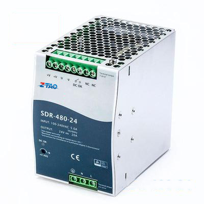 SDR-480 24V 20A 48V 10A Pfc Din Rail Mounted Switch Mode Power Supply