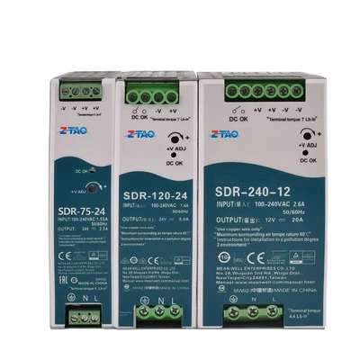 SDR-240-24 24V 10A 48V 5A DC Pfc DIN Rail SMPS Switching Power Supply