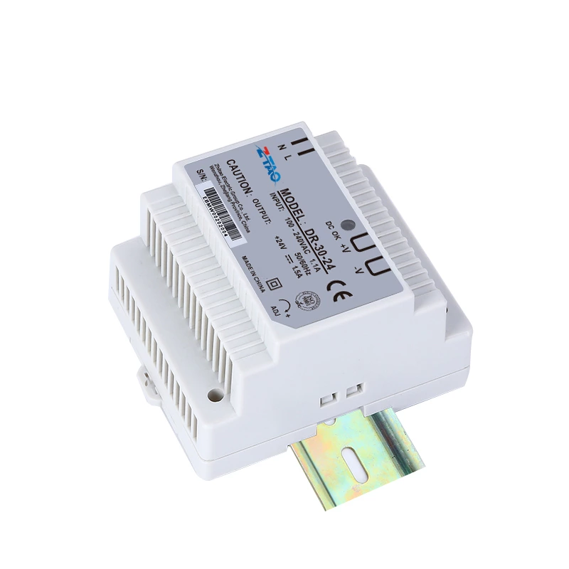 DR-30-24 Constant Voltage Single Output 5V 12v 24V 48V Ac Dc Industrial Din Rail Switching Power Supply for Led