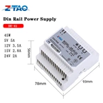 DR-45-24 DIN Rail Single Output ZTAOJT 45W 24V 2A Led Switching Power Supply