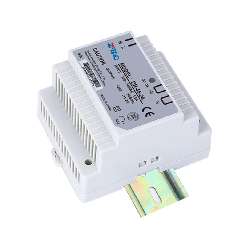 DR-45-24 DIN Rail Single Output ZTAOJT 45W 24V 2A Led Switching Power Supply