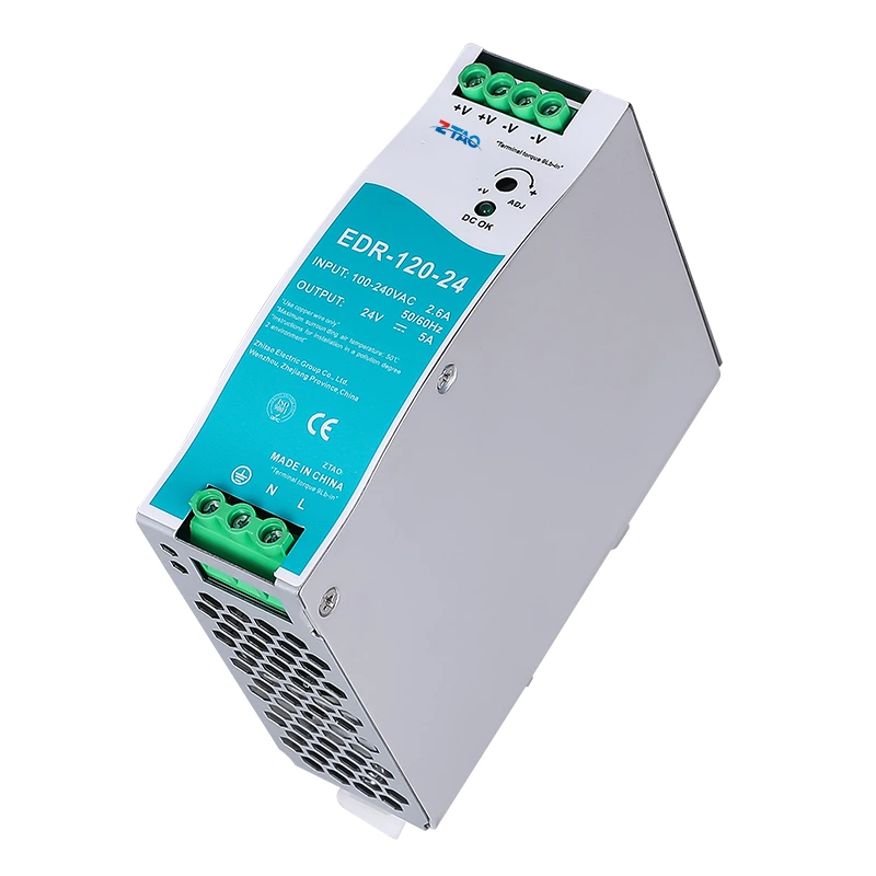 120W EDR-120-24 24V 5A 12V 10A 120W Din Rail Switching Mode Power Supply