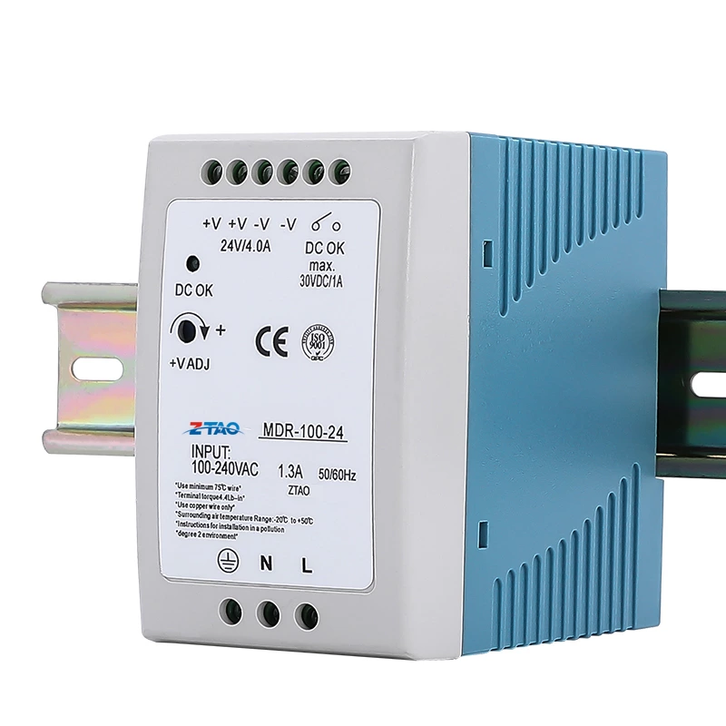 MDR-100-24 12v 7.5A 24v 4A 48v 2A 100W Led Driver Ac Dc Switching Power Supply