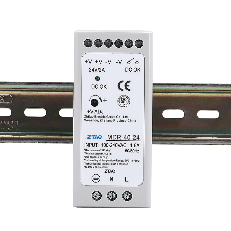 MDR-40-24 LED Driver Din Rail 5V 6A 12V 3.3A 15V 1.7A 24V 0.83A Fuente Conmutada Switching Power Supply