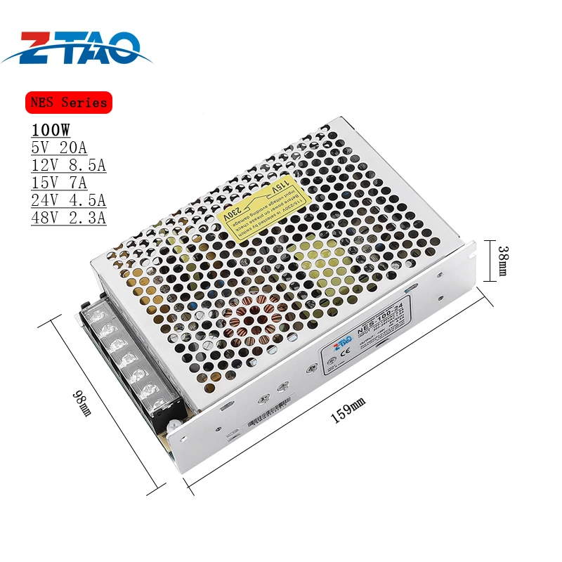NES-100-24 4.5A 100W 24V Ac Dc  Electrical Equipments Switching Power Supply