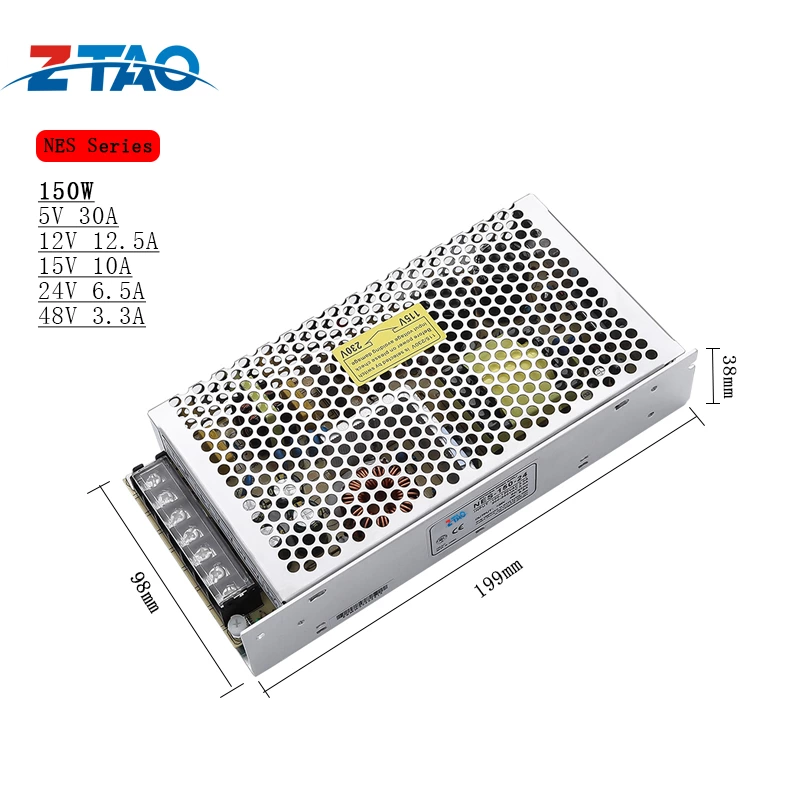 NES-150-24 150w 6.5A AC to DC 24V Constant Voltage Switching Power Supply