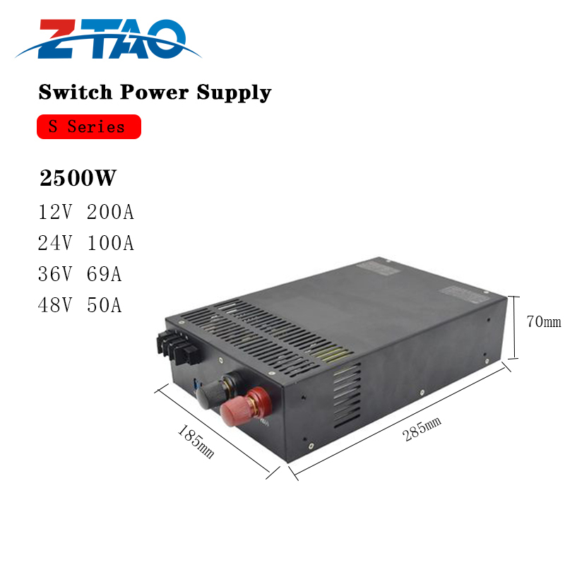 Smps 2500w 24V 104A Dc High Power S-2500-24 Variable Switching Power Supply