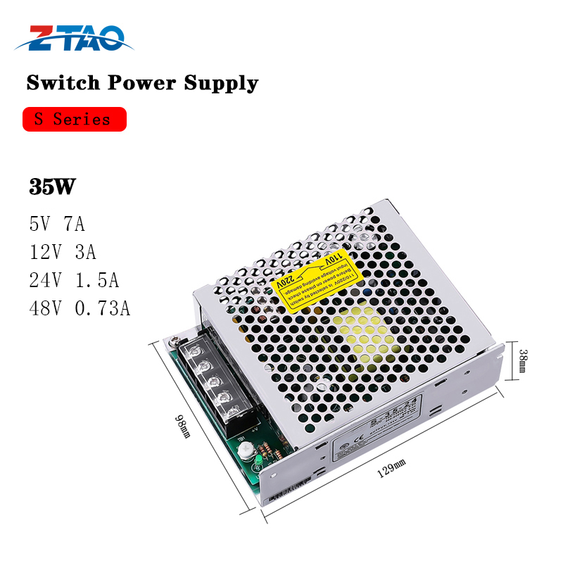 DC 24V SMPS Single Output 35W 1.5A Led  Switching Mode Power Supply