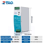 ZER-180-24 Din Rail Power adapters 220v ac to 24v dc output power inverters 24v 7.5a 12v 15a for led drivers 24v