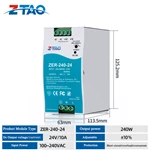 ZER-240-24 Din rail power supply 240W 24v 10 48V 5A CCTV Power Supplies
