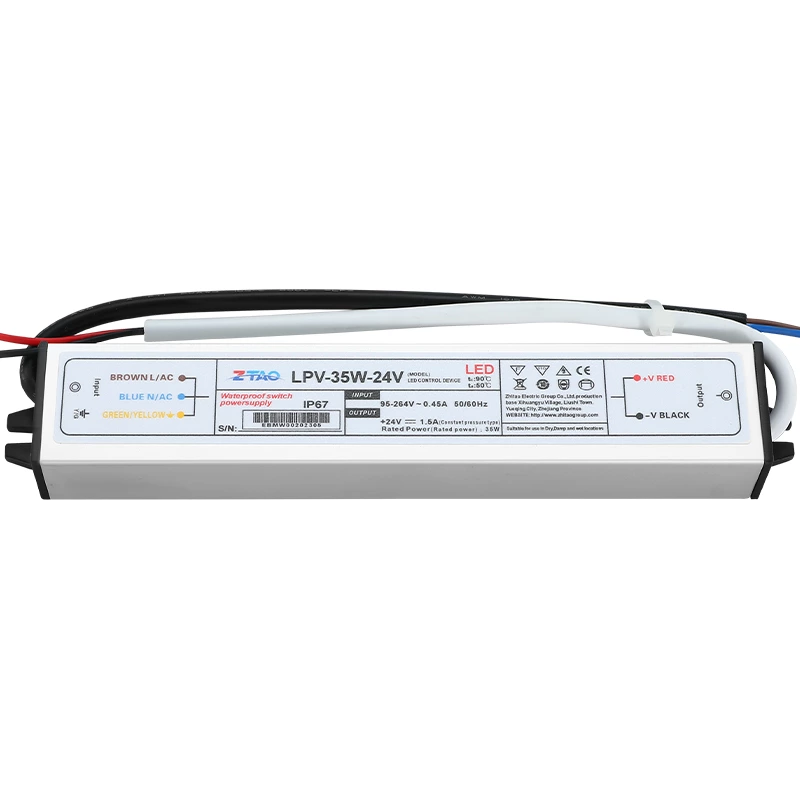 IP67 Outdoor Waterproof Power Supply Lpv 12V/24V/48V 30W 50W 60W 100W 200W 300W AC DC Electronic LED Driver