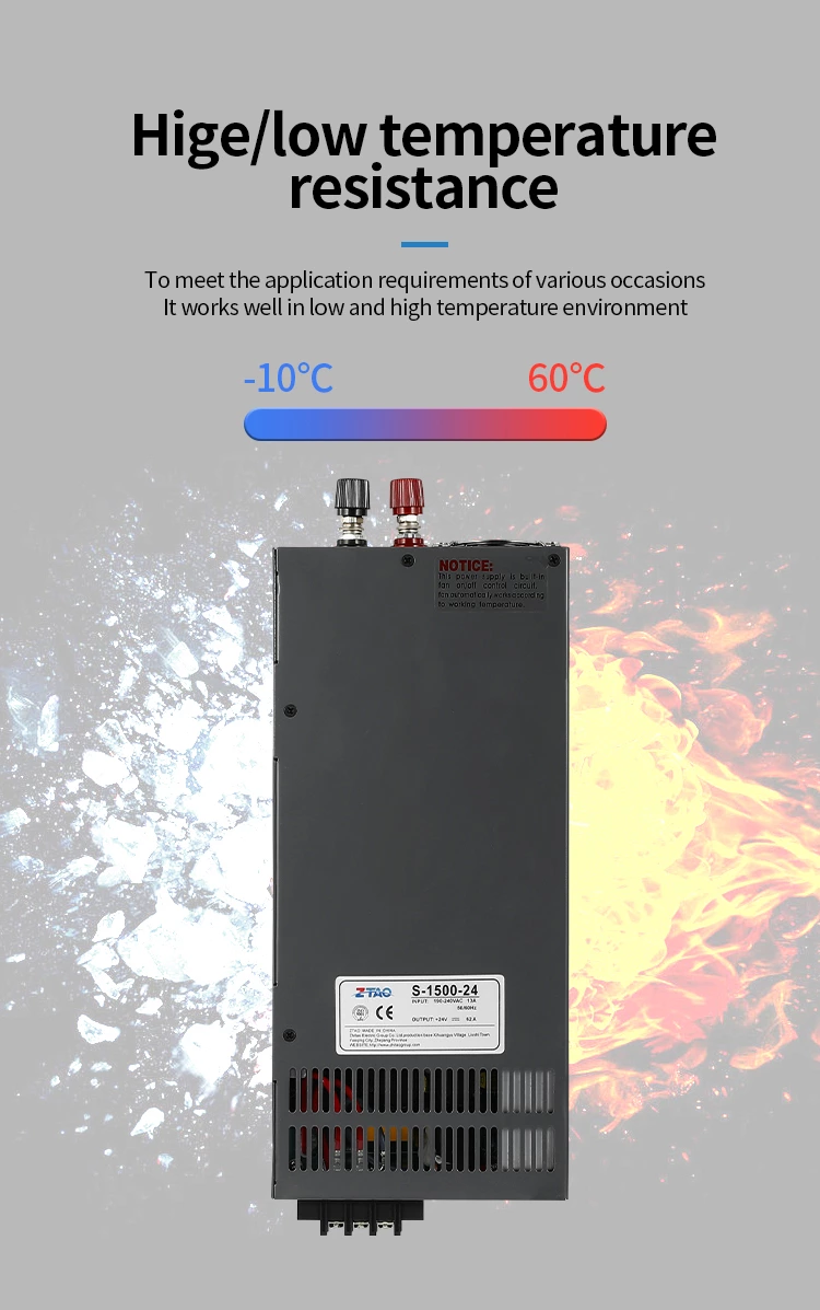 ZTAO 1500W 24V 12V 48V Switching Power Supply for Industrial Control Equipment