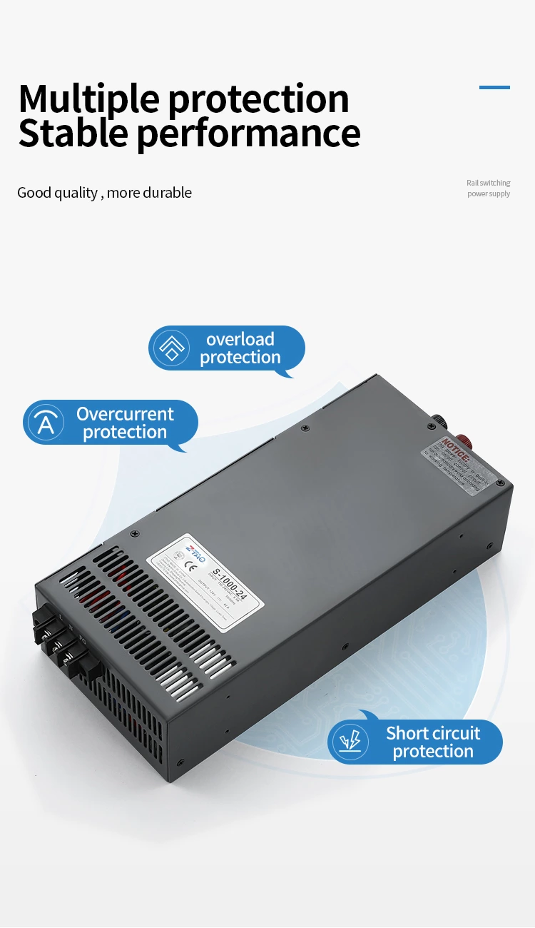 The New S-1000-12 1000W 12V 80 Amp 24V 42A 48V 20A Smps Ac to Dc Switching Power Supply CCTV Power Supply
