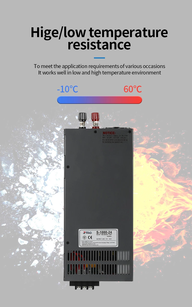 The New S-1000-12 1000W 12V 80 Amp 24V 42A 48V 20A Smps Ac to Dc Switching Power Supply CCTV Power Supply