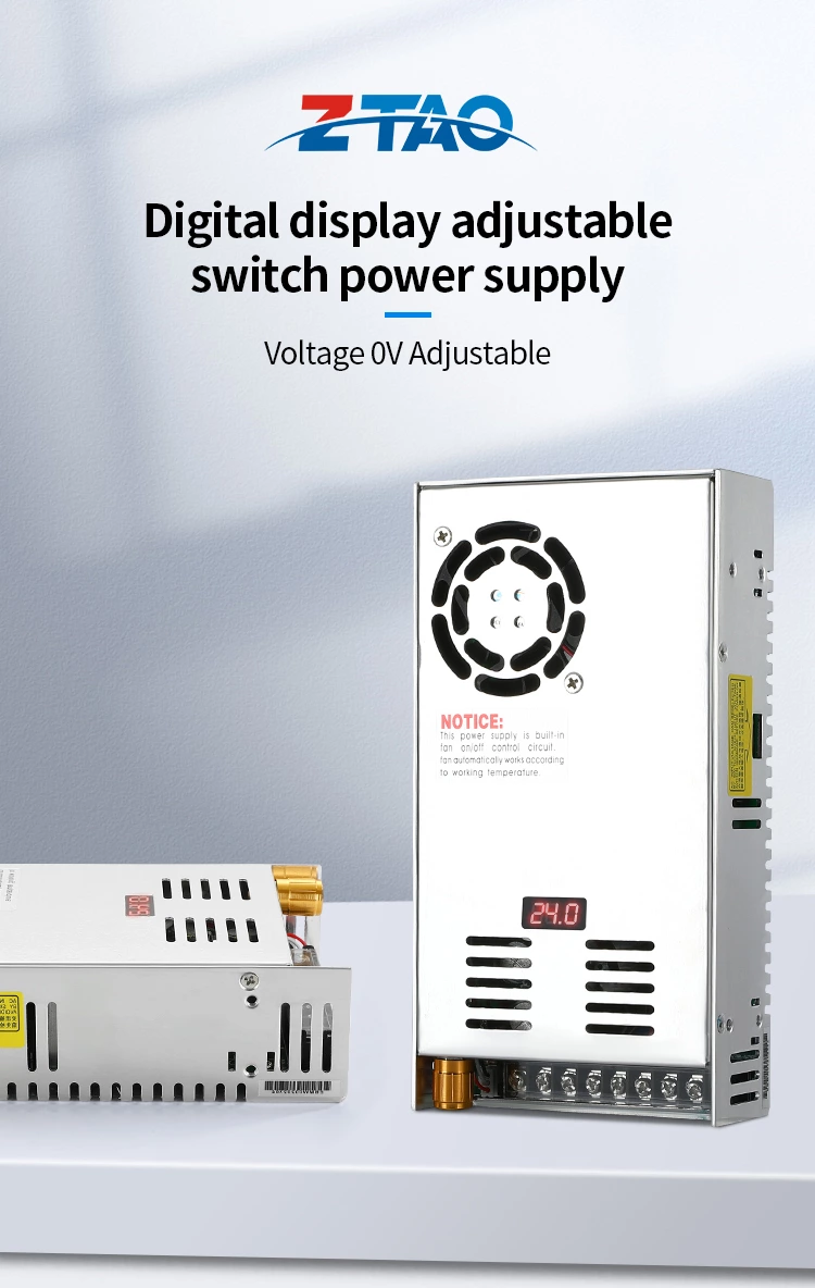 DKS-500-24 Digital Display Adjustable 24v 20A 500W 12V 48V  Industrial Switching Power Supply