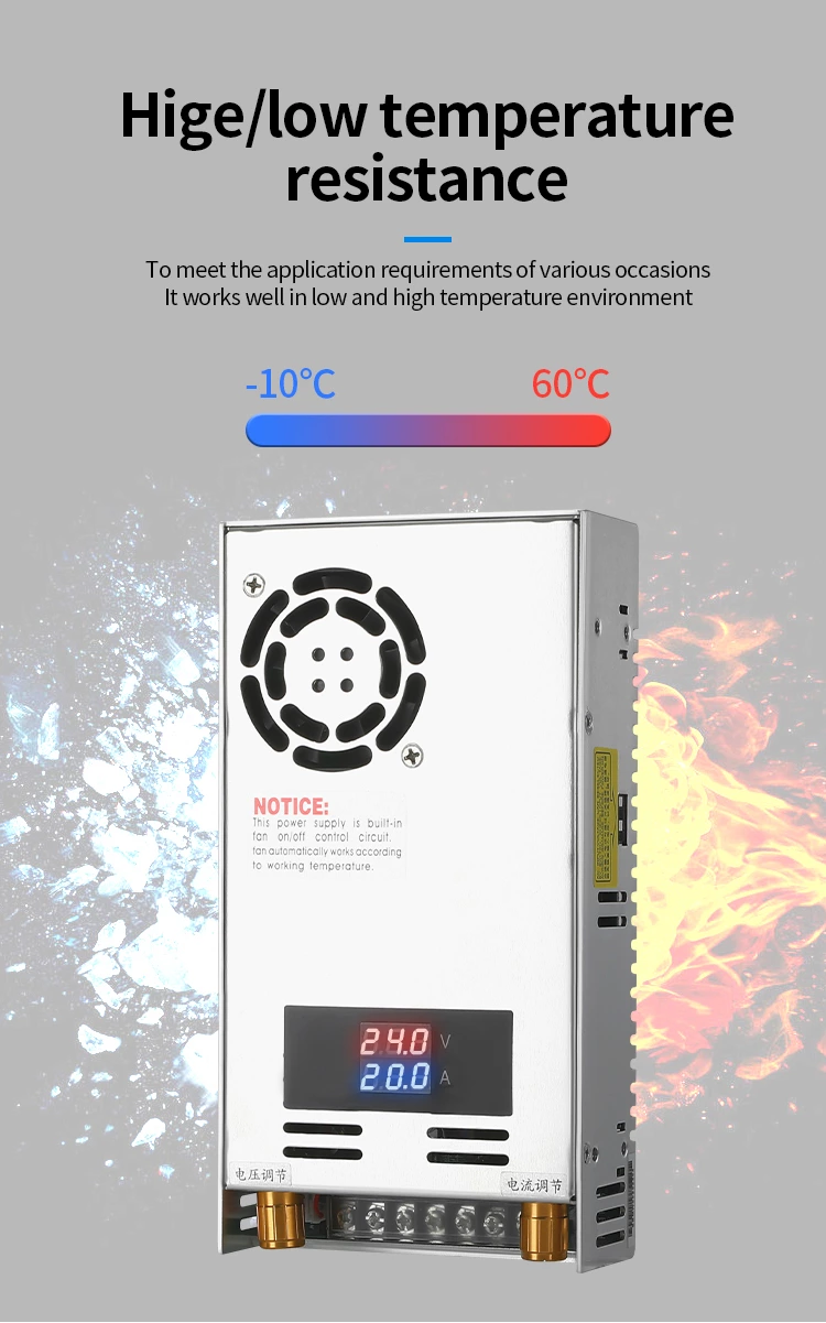 DXS-500-24 24V Adjustable Voltage and current 12V 48V 500W Stabilization Digital Dc Power Supply