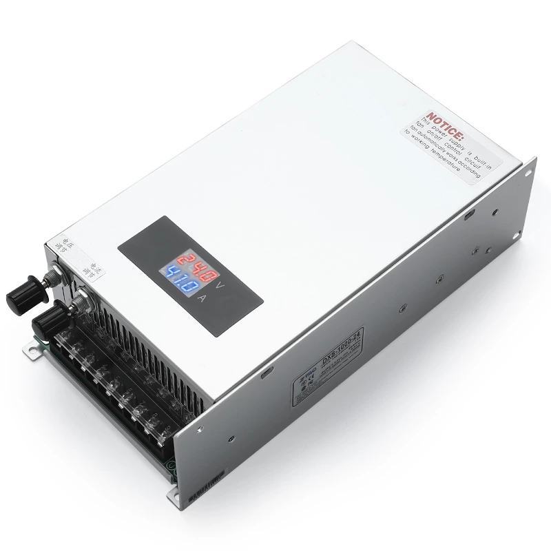 DXS-1000-24 Dc to Ac 24v 40a  1000W 12V 36V 48V 80V 60V Dc Stabilized Industrial Digital Display Slim Power Supply