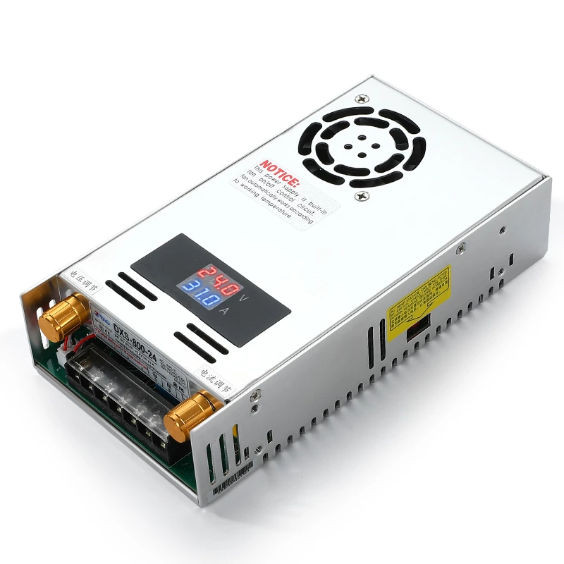 DXS 800W 0 to 80V adjustable 0 to10A Single Output Switching power supply AC to DC 110V or 220V with industrial equipment and cctv