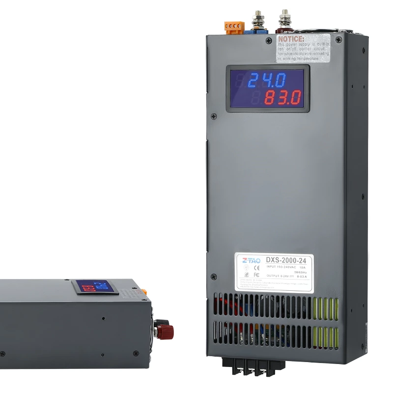 DXS 2000W digital display switching power supply Adjustable voltage and Current 0-24V 36V 48V 60v SMPS 24v 83A 48V 41.6a