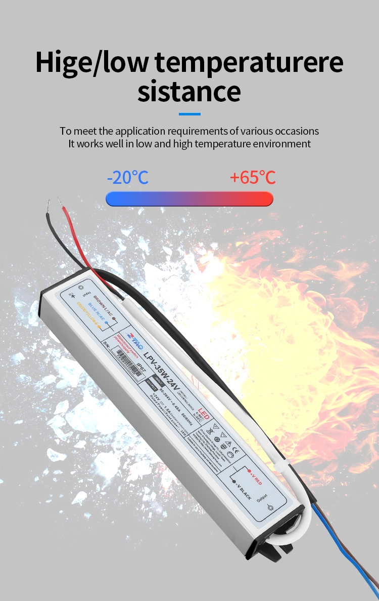 IP67 Outdoor Waterproof Power Supply Lpv 12V/24V/48V 30W 50W 60W 100W 200W 300W AC DC Electronic LED Driver