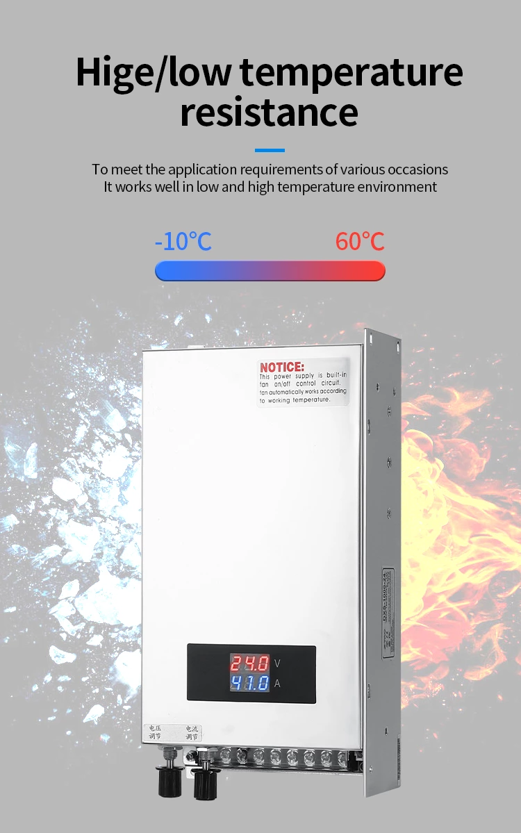 DXS-1000-24 Dc to Ac 24v 40a  1000W 12V 36V 48V 80V 60V Dc Stabilized Industrial Digital Display Slim Power Supply