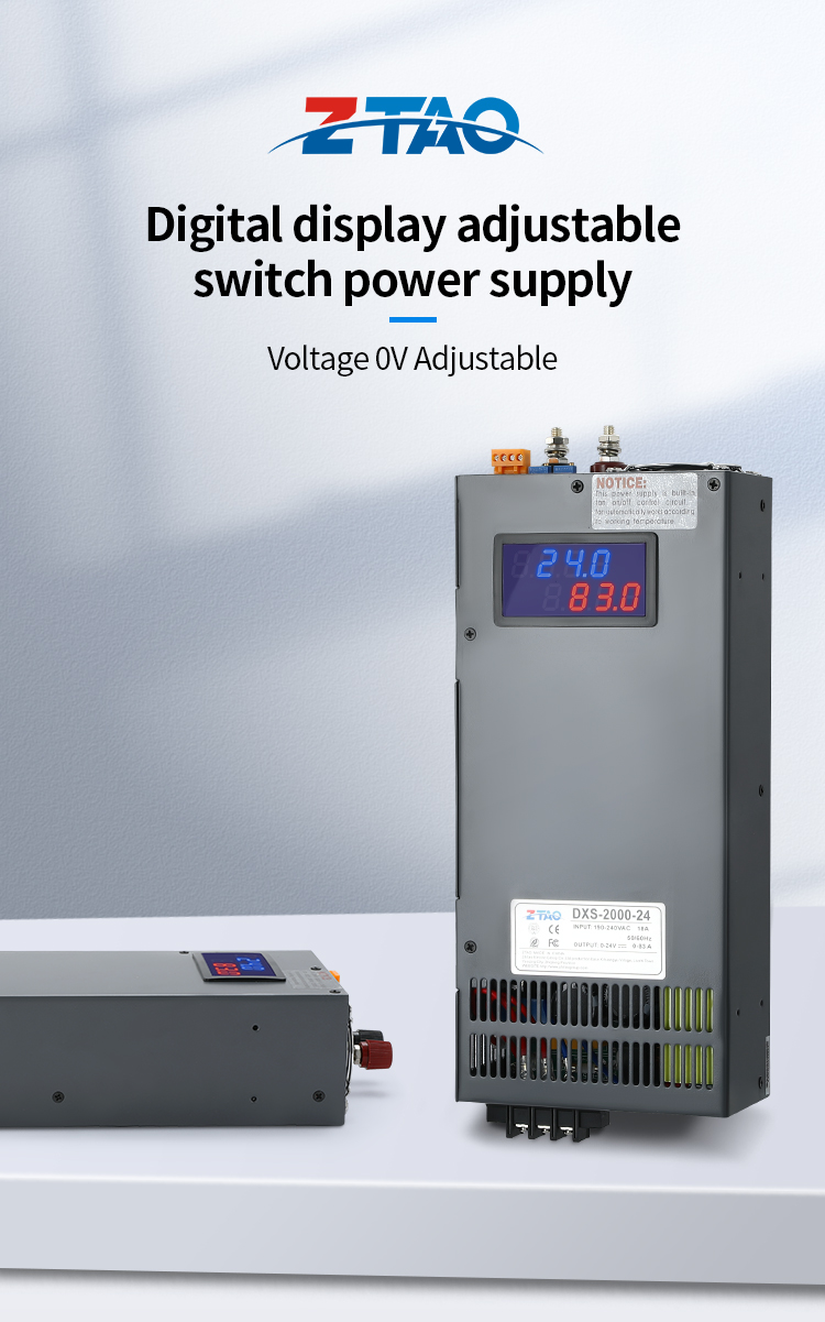DXS 2000W digital display switching power supply Adjustable voltage and Current 0-24V 36V 48V 60v SMPS 24v 83A 48V 41.6a