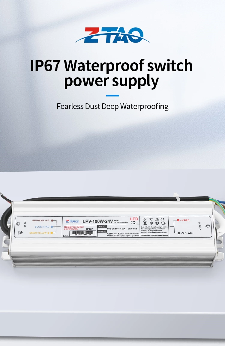 12v Led Controller AC to DC 24v Waterproof Thin Strip Light Power Supply Ip67 Outdoor with led drivers and swimming pool
