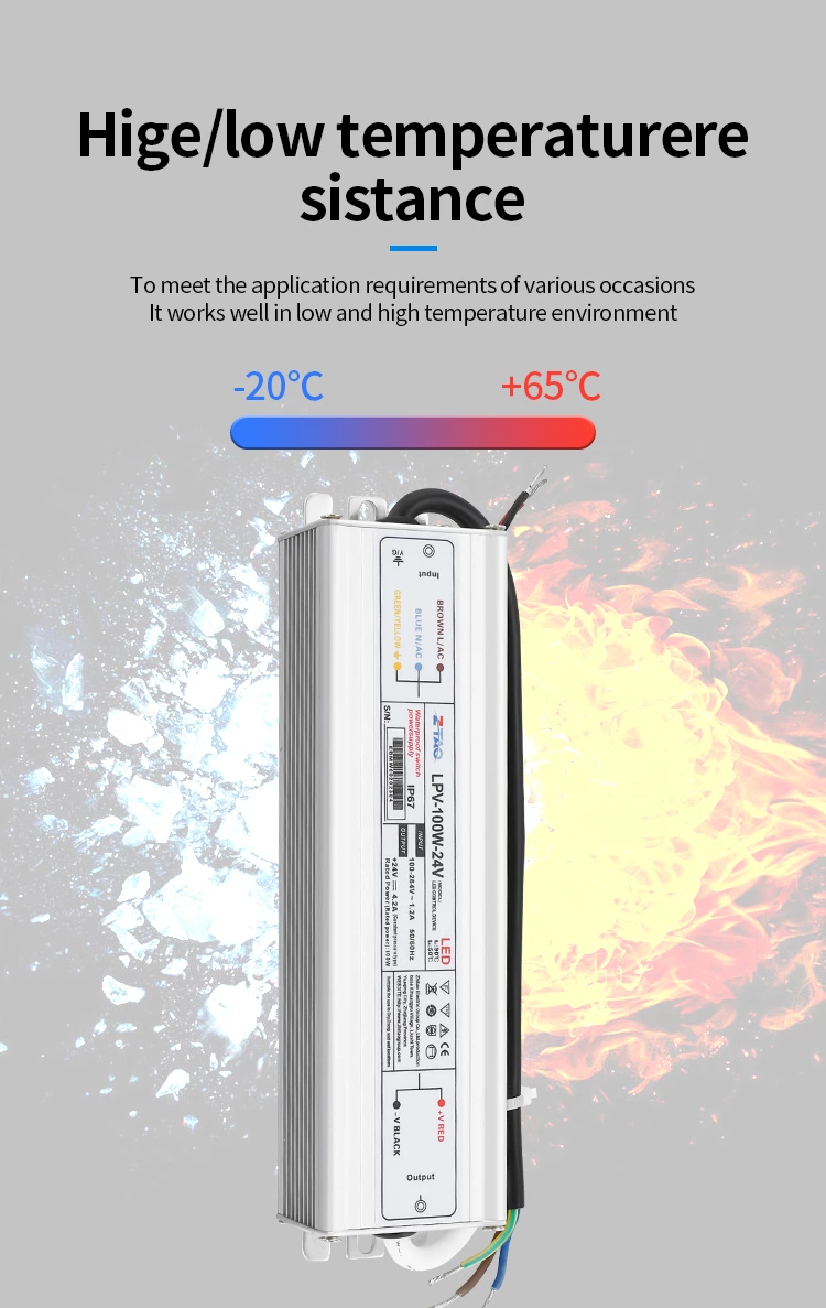 12v Led Controller AC to DC 24v Waterproof Thin Strip Light Power Supply Ip67 Outdoor with led drivers and swimming pool