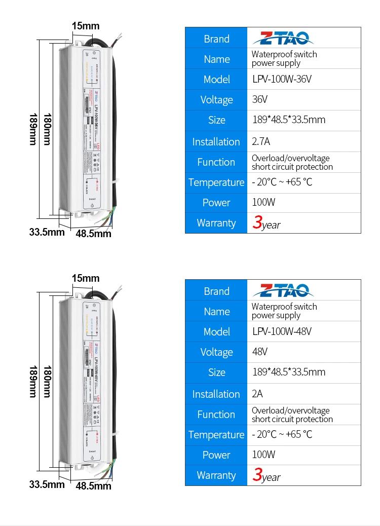 12v Led Controller AC to DC 24v Waterproof Thin Strip Light Power Supply Ip67 Outdoor with led drivers and swimming pool