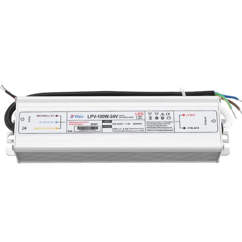 12v Led Controller AC to DC 24v Waterproof Thin Strip Light Power Supply Ip67 Outdoor with led drivers and swimming pool