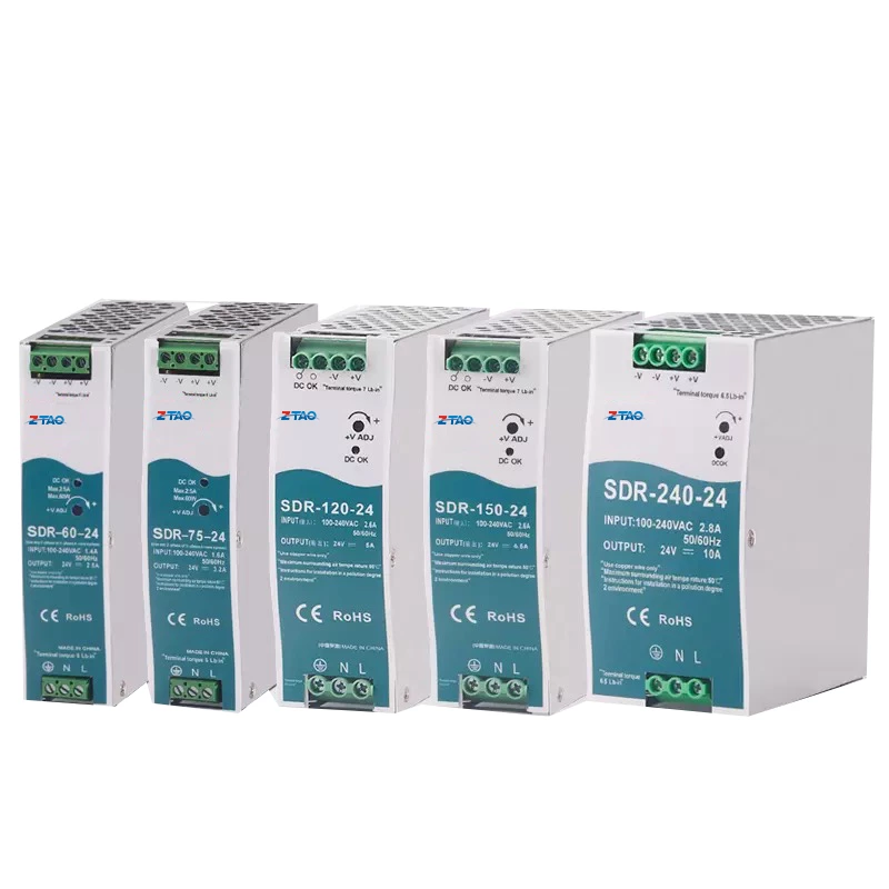 SDR-240-24 24V 10A 48V 5A DC Pfc DIN Rail SMPS Switching Power Supply