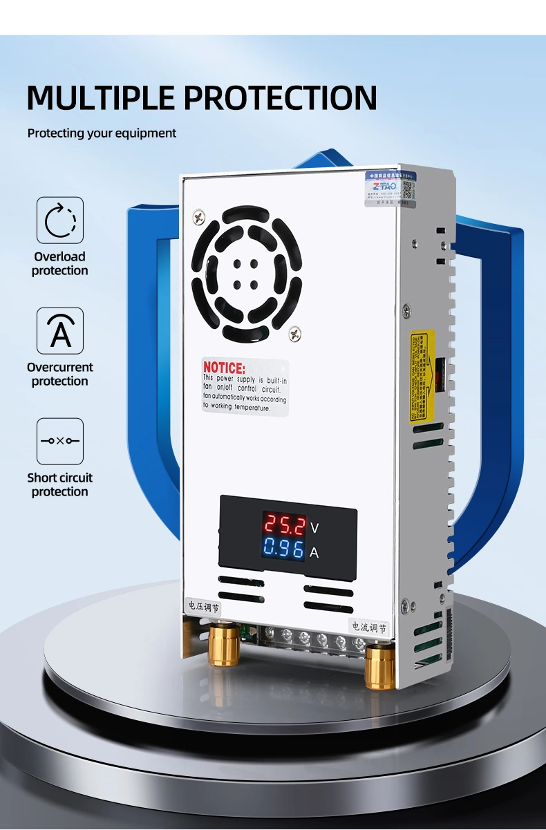 Ac to Dc Switching Power Supply 500W 800W 1000W 2000W 3000W with Digital Display Voltage Current Adjustable Smps 110v 220v