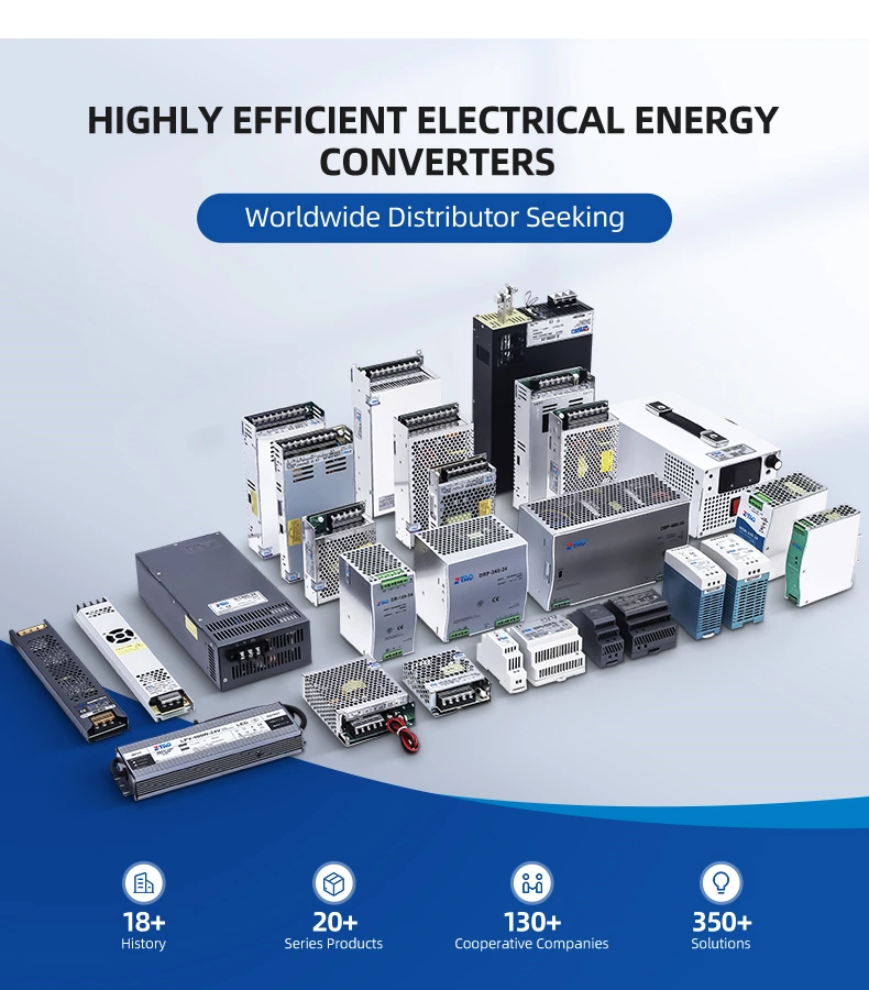 110V/220V/240V 15W-3000W Smps S/LRS/DR/HDR/NDR/EDR Ac to Dc Industrial Power Supply 5V 12V 24V 48V Led Switching Power Supply