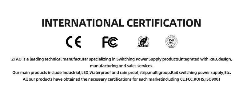 110V/220V/240V 15W-3000W Smps S/LRS/DR/HDR/NDR/EDR Ac to Dc Industrial Power Supply 5V 12V 24V 48V Led Switching Power Supply