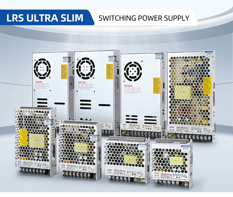 110V/220V/240V 15W-3000W Smps S/LRS/DR/HDR/NDR/EDR Ac to Dc Industrial Power Supply 5V 12V 24V 48V Led Switching Power Supply