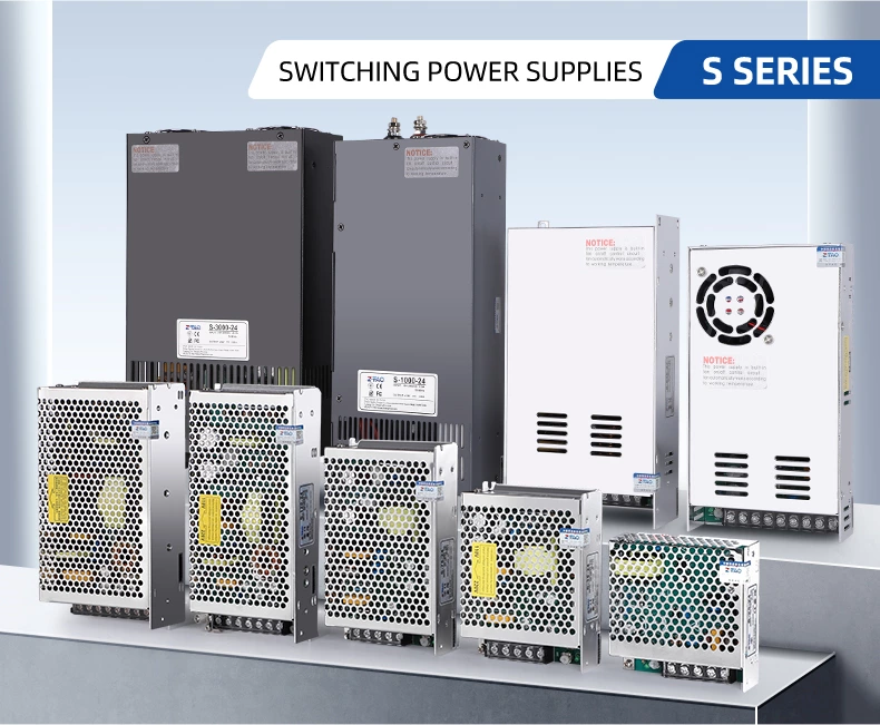 S Series Power Supply for Industrial Control Systems 15W-3000W 5v 12V 24V 48v Switching Power Supply Industrial Power Supply